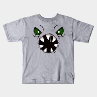 Creepy face with extra creepy mouth Kids T-Shirt